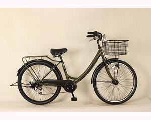 <span class=keywords><strong>Bicicleta</strong></span> Urbana Elegante para <span class=keywords><strong>Mujer</strong></span>, de 24 Pulgadas, Estilo <span class=keywords><strong>Vintage</strong></span>, 6 Velocidades, Horquilla de Acero, Material de Canasta, <span class=keywords><strong>Bicicleta</strong></span> Urbana para Damas - Product Image 4