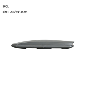 Boîte <span class=keywords><strong>de</strong></span> rangement <span class=keywords><strong>de</strong></span> <span class=keywords><strong>toit</strong></span> robuste 4x4 en alliage d'aluminium, double verrouillage central, étanche, pour le camping en montagne et les aventures, 900L, gris - Product Image 1