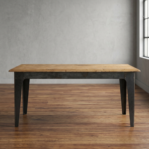 Industrial & Vintage Foldable <b>Console</b> Table Solid Mango Wood Top Metal Frame Rustic Finish Villa/Farmhouse Apartment Living Room - Product Image 2