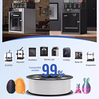 Filament d'imprimante 3D en PETG-CF caoutchouc avancé de 1,75 mm, 1 kg, durable pour une qualité supérieure, 240-270°C FDM
