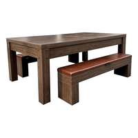 Table combinée 3-en-1 de 7 pieds, idéale pour la salle de jeux à domicile : billard, tennis de table et table à manger, en MDF avec coussinets – Prix de gros – Meilleures ventes