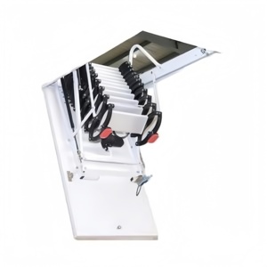 Escalera retráctil eléctrica para ático, escalera elevadora plegable oculta totalmente automática para casas <span class=keywords><strong>pequeñas</strong></span> de dos plantas - Product Image 6