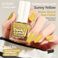 Vernis à ongles à base d'eau KUDAN rouge vin perlé 10ml, séchage rapide, adapté aux débutants, certifié CPNP HALAL ISO22716, OEM ODM, vente en gros