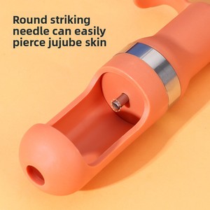 Éplucheur multifonctionnel de jujubes rouges, cerises et olives, trancheuse de fruits, gadget de cuisine pour légumes - Lames en acier inoxydable, manuel et durable - Product Image 2