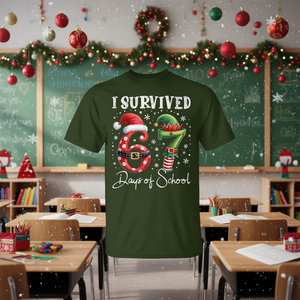 Sobreviví a 67 días de escuela, camiseta navideña con diseño de Candy Cane Six Seven - Product Image 3