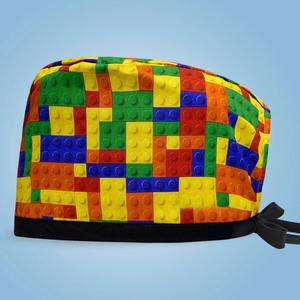 Tappi chirurgici in Denim regolabile cappelli da infermiera con motivo stampato colorato per sala operatoria accessori per uniformi da dentista - Product Image 2