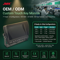 Moniteur de recul JMK IPS tactile HD 1080P 7 pouces avec clés DVR SD pour camions, bus, logistique, véhicules commerciaux, affichage quadruple, vente en gros en stock