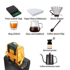 9 или 12 чайник с гусиным шеей цифровые весы кружка ручная шлифовальная машина <span class=keywords><strong>100</strong></span> шт. бумажный фильтр и прицел на открытом воздухе арабский дорожный подарочный набор для кофе - Product Image 2