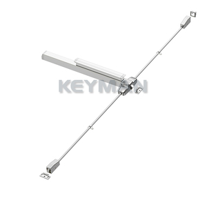 KEYMAN Serrure à tige verticale de sortie d'urgence à trois points Sécurité coupe-feu pour portes Double barre de poussée Dispositif de panique en acier inoxydable - Product Image 6