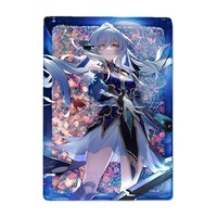Pendentifs en acrylique personnalisables sur support, avec effet sable mouvant, motifs Mahjong, ticket, brique, pour articles d'animation et accessoires, Flow Hemp-Spring