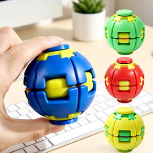 Custom <b>Rotating</b> Finger Fidget Spinner Ball Press Spin Gyro Sensory Stress Relief <b>Desk</b> Toy Plastic Portable Kids Adults Bulk - Product Image 1