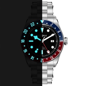 Octopus Men GMT Watch 39mm <b>Automatic</b> Mechanical 20ATM Waterproof BGW-9 Luminous Sapphire Rotatable Ceramic Bezel Hangzhou 6460 - Product Image 6