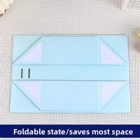Boîte cadeau rectangulaire pliable à rabat, fabriquée en usine, avec fermeture magnétique, couleur unie, logo personnalisable pour l'emballage de bagages et de vêtements