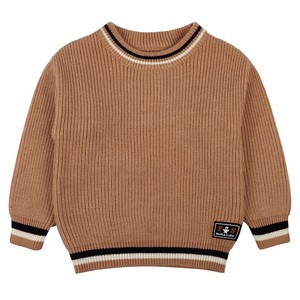 <span class=keywords><strong>Pull</strong></span> en coton tricoté pour enfants, col rond, uni, pour garçons, automne-hiver, pour garder au chaud - Product Image 2