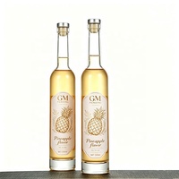 Offre Spéciale – Bouteille en Verre Écologique Personnalisée 750 ml, Transparente Mate, Fine, pour Vin, Vodka, Gin, Rhum, Alcool, Vin Glacé, avec Bouchon en Liège