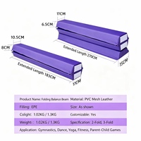 Poutre d'équilibre pour enfants en mousse antidérapante, pliable, extra ferme, 183 cm x 17 cm x 8 cm, équipement d'entraînement pour la maison