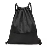 Sac à dos de sport de haute qualité, imperméable, tendance, motif camouflage, polyester, nylon, cordon de serrage, vente en gros