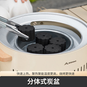 Bisina Electric And Charcoal Dual Purpose <b>Stove</b> For Tea Brewing Indoor Heating Roasting Minimalist Design - Product Image 2