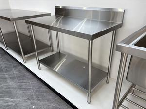 Thép không gỉ bàn làm việc/Thép không gỉ bàn làm việc thương mại Heavy Duty nhà hàng thiết bị nhà bếp chuẩn bị bảng dịch vụ thực phẩm - Product Image 5