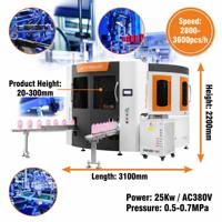 Máquina de Serigrafía CNC Totalmente Automática de 4 Colores SX-412, Rotativa Servo Multiestación para Decoración de Envases de Bebidas de Vidrio