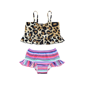 Nuovo Costume da Bagno per Ragazze 2023, Bikini di Alta Qualità, Grazioso Costume da Bagno a Bretelle per Bambine, Costume da Bagno Leopardato per Ragazze - Product Image 6