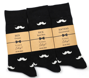 Custom Wedding <strong>Socks</strong> Groom <strong>Bridesmaid</strong> Gift Novelty Funny Crew <strong>Socks</strong> <strong>for</strong> Wedding Party Favor - Product Image 1