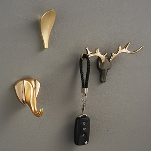 Crochet mural décoratif nordique, 1 pièce, Animal de dessin animé, cerf, cheval, éléphant, porte-serviette, crochet pour vêtements - Product Image 5