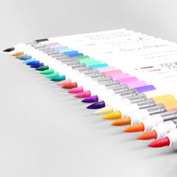 Keep Smiling Art Supplies – Lot de 36 marqueurs à pointe unique, semi-permanents, pour peinture, écriture, marquage – Ensemble de marqueurs à peinture acrylique