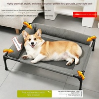 Lit surélevé pour animaux de compagnie Oxford, lavable, respirant, imperméable, pour chien et chat, avec griffoir