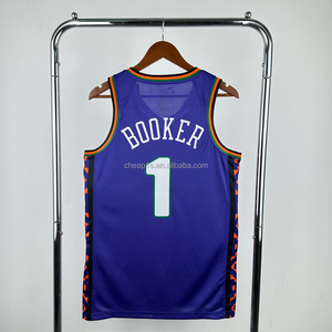 Vente en gros de vêtements pour hommes <span class=keywords><strong>Phoenix</strong></span> Sun # 35 Kevin Durant # 1 <span class=keywords><strong>Maillot</strong></span> de basket Devin Booker City Edition - Brodé avec logos - Product Image 3