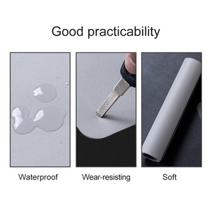 Customizable Non Slip Rubber Base <b>Desk</b> <b>Pad</b> Protector Non-Slip Waterproof PU Leather <b>Desk</b> Mat for Mouse Keyboard - Product Image 5