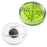 Indicateur de niveau de golf pince à chapeau en acier magnétique en plastique durable accessoires de marqueur de Position