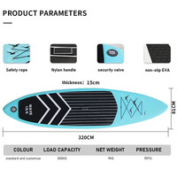Meilleure vente Sports nautiques Pêche Waterplay Surf Sup Planche de surf ISUP Wake Surf Board Paddle Board gonflable