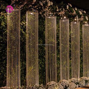 <span class=keywords><strong>Perline</strong></span> di nozze appeso lampadario cerchio rotondo decorazione del <span class=keywords><strong>soffitto</strong></span> di nozze <span class=keywords><strong>con</strong></span> <span class=keywords><strong>perline</strong></span> pedante per decorazione del partito oggetti di scena - Product Image 1