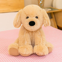 Boneka Anjing Golden Retriever & Labrador Lucu dari Produsen, Mainan Plush Bersulam Super Lembut dengan Isian PP, Hadiah Hewan Boneka Isi Dakron