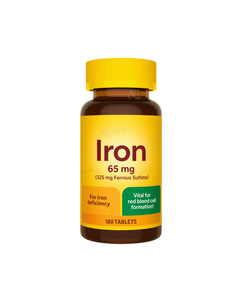 Comprimés de fer très vendus sur TikTok, 65 mg, complément de fer avec calcium, zinc et sélénium pour le soutien des globules rouges - Product Image 1