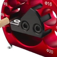 QS Woodworking Gabarit de fabrication de chevilles réglable à 8 trous avec lames en carbure pour perceuse électrique, pour la fabrication de tiges de cheville, DIY OEM QS5831, Garantie 3 ans