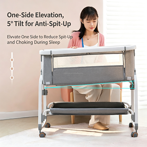 <span class=keywords><strong>Lit</strong></span> bébé pliant moderne en acier haute teneur en carbone avec <span class=keywords><strong>moustiquaire</strong></span>, table à langer et <span class=keywords><strong>cloche</strong></span> pour enfants - Vente en gros - Product Image 3