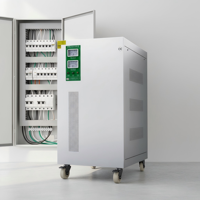 Single Phase AC Copper 30kVA High Efficiency Servo Motor Control Automatic Voltage Stabilizer for Labs & Small CNC Machines