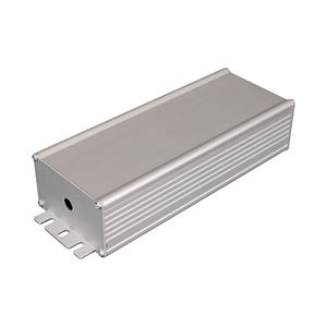 Caixa Eletrônica de Alumínio 6063 Personalizada, Estrutura de Extrusão, Invólucro para Driver de <span class=keywords><strong>LED</strong></span>, Corpo Dividido, IP65, Anodizado Prata, Certificado ROHS - Product Image 2