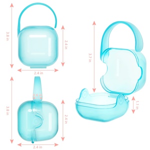 OEM Bpa libre de plástico PP bebé mordedor pezón bolsa titular infantil chupete cadena Clip caja bebé chupete caso - Product Image 2