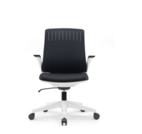 Chaise de bureau ergonomique pivotante à dossier, très vendue, chaise de réception moderne en tissu, réglable