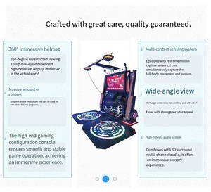 Macchina <span class=keywords><strong>da</strong></span> Ballo VR per Adulti, Attrezzatura <span class=keywords><strong>da</strong></span> Gioco Arcade con Sensore di Movimento Duale per <span class=keywords><strong>2</strong></span> <span class=keywords><strong>Persone</strong></span>, Hardware per Sale <span class=keywords><strong>Giochi</strong></span> - Product Image 6