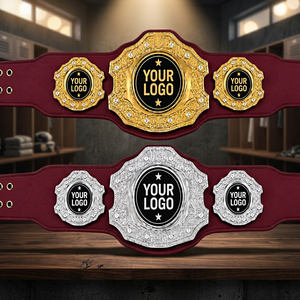 เข็มขัดแชมป์แบบกำหนดเองสำหรับผู้ใหญ่ รุ่น Elite Personalized Heavyweight Championship Belt พร้อมชื่อสั่งทำพิเศษ ขนาดสำหรับผู้ใหญ่ เข็มขัดมวยปล้ำสำหรับผู้ใหญ่ เข็มขัดแชมป์สำหรับผู้ใหญ่ - Product Image 1