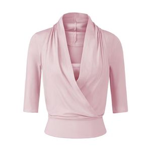 Blusas Holgadas de Manga Larga con Cuello en V para Mujer, Estilo Coreano, Camisa de Trabajo Elegante para Uso Formal y Casual de Negocios - Product Image 4
