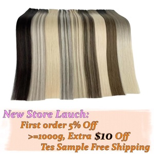 Extensiones de <span class=keywords><strong>Cabello</strong></span> Balayage de Baja Luminosidad, Extensiones de <span class=keywords><strong>Cabello</strong></span> 100% Humano, Tramas Finas Invisibles de Doble Grosor - Product Image 3