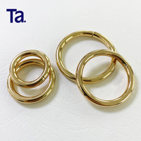 Aksesoris Tas TANAI 20/25/32/38mm, Cincin O Logam, Ring Besi, Klip Gesper, Pengait Cincin O, Cincin O Logam Berbentuk Kawat untuk Tas Tangan