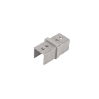 Rail de fixation horizontal réglable en hauteur en acier inoxydable 304 finition satinée brossée, design moderne, pour rail supérieur 25*21mm, garantie 5 ans