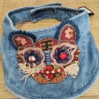 Gorra de Béisbol Bordada con Diseño de Cara de Tigre, Estilo Chino, Ajustable, de Mezclilla, Casual, para Verano, Protección Solar, para Viajes