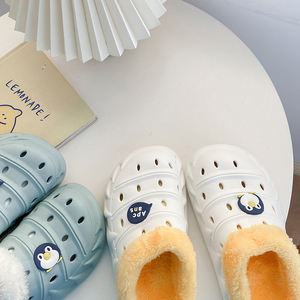 <span class=keywords><strong>Sabot</strong></span> d'hiver en fourrure noire unisexe, chaussures de <span class=keywords><strong>jardin</strong></span>, pour hommes et femmes, vente en gros, nouvelle collection 2021 - Product Image 5